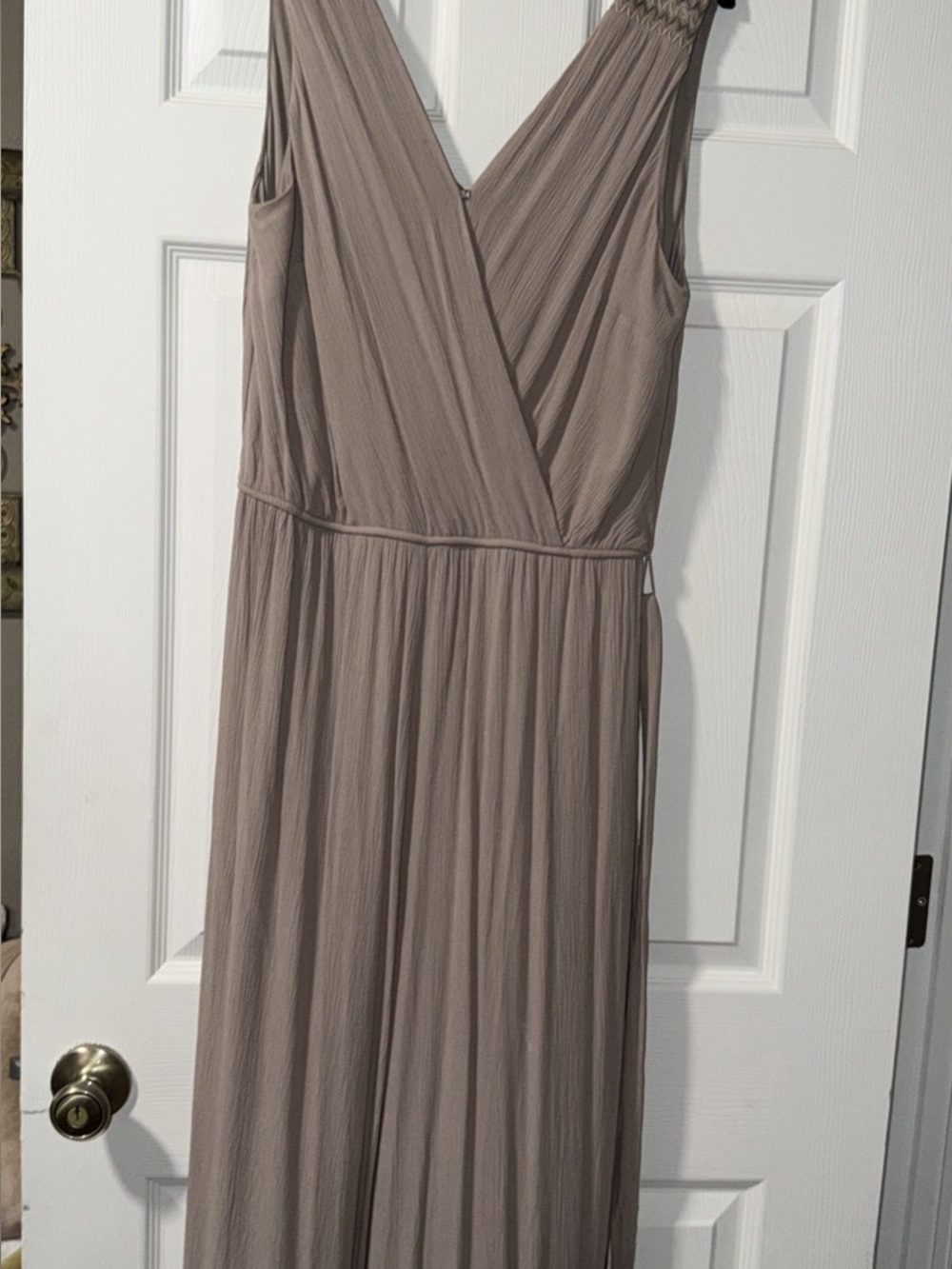 Alyx Taupe Sleeveless V-Neck Jumpsuit